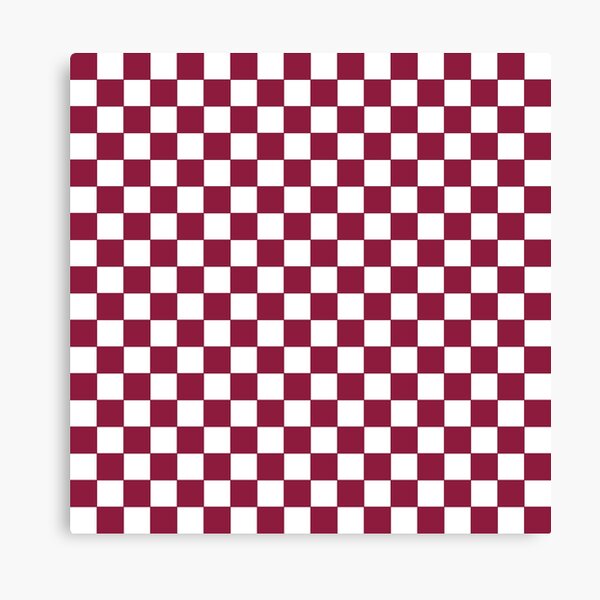 Item preview, Qatar National Colors | Plaid Pattern - Bright Dark Red and White designed and sold by Dator-Abstracts.