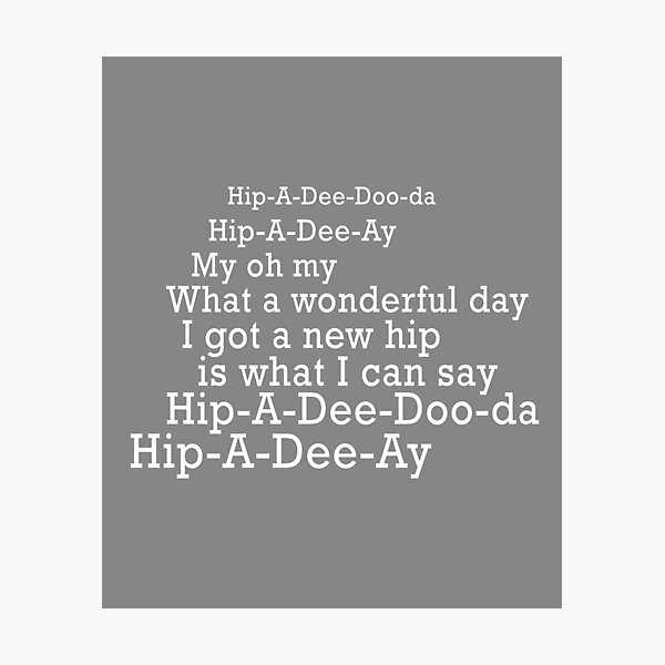 Item preview, Top Fun Hip Replacement Poem Design White designed and sold by LGamble12345.
