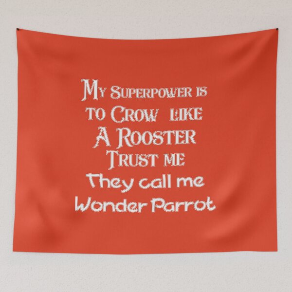 Item preview, Wonder Parrot crows like a Rooster! designed and sold by Ralek.