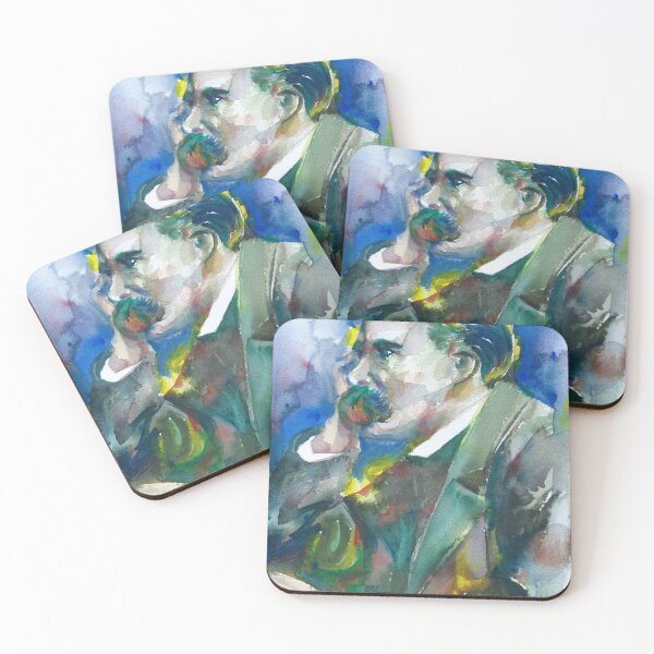 Item preview, FRIEDRICH NIETZSCHE watercolor portrait.16 designed and sold by lautir.