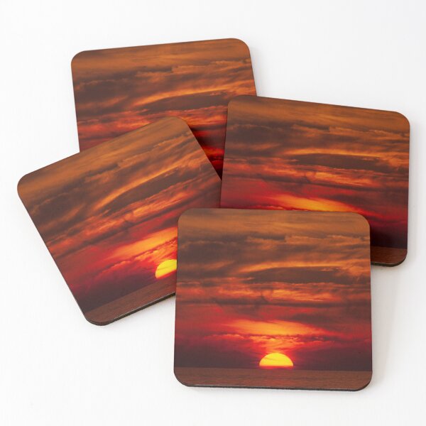 Item preview, Sunset, clouds, sea, fiery red sky, Germany designed and sold by Torsten  Krüger.
