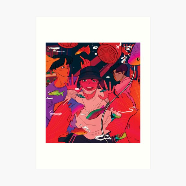 fish tales - iKON Junhoe, Donghyuk & Chanwoo Art Print