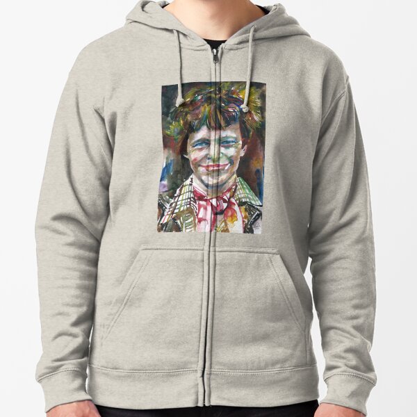 White Hooded Sweatshirt with Colored Airplanes - Unisex - Amelia