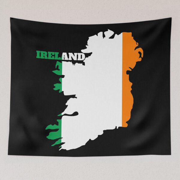 Item preview, Ireland Map Flag designed and sold by marosharaf.