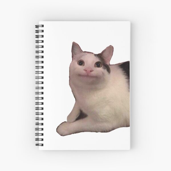 Polite Cat Meme Spiral Notebook for Sale by Mashz