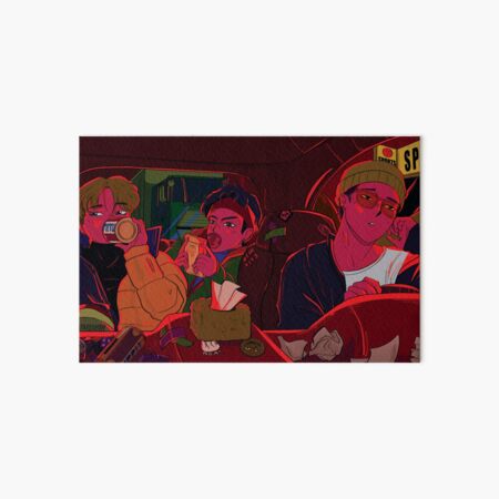 heavy traffic - iKON Bobby, Jinhwan & Yunhyeong Art Board Print