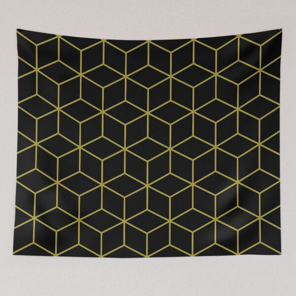 Item preview, Cubes Pattern Black and Gold designed and sold by NataliePaskell.