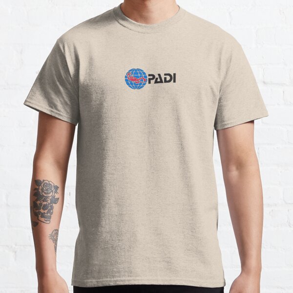 Men PADI T-Shirt Basic für Taucher / Diver Gr.: L weiß 