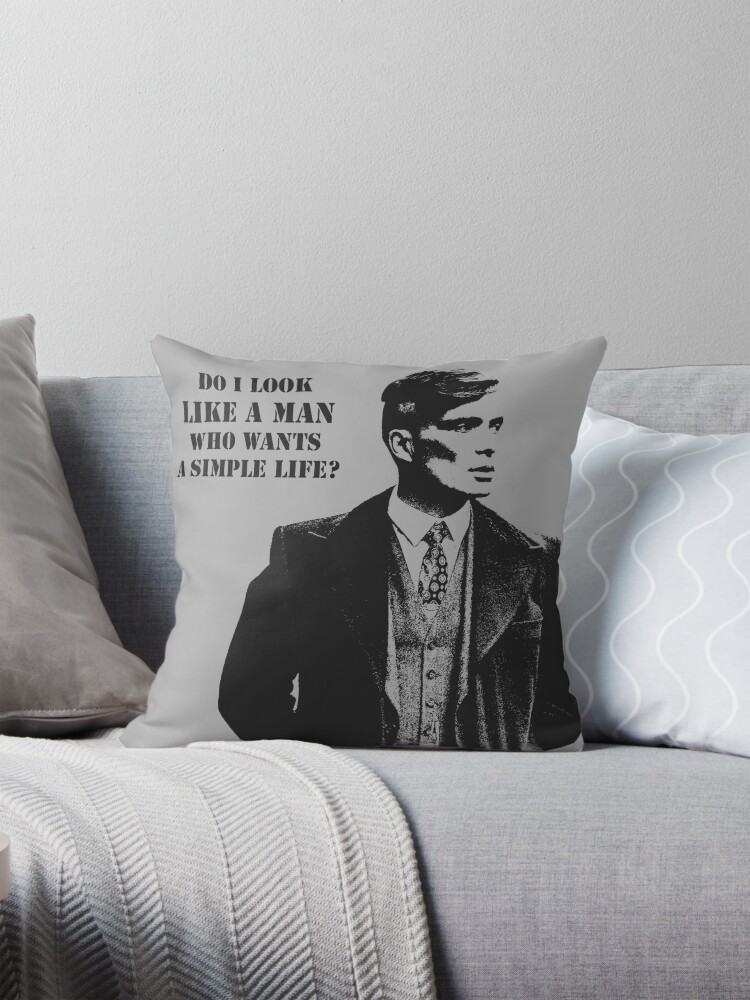 Tommy Shelby Pillow for Sale by xcelestite Redbubble