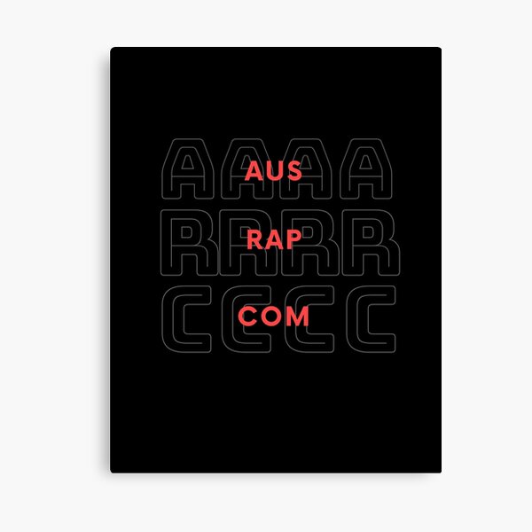 Aus Rap Com - Hip Hop Streetwear Australia Canvas Print