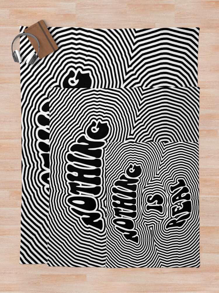 Thumbnail 5 of 6, Throw Blanket, Nothing is Real designed and sold by ArtsyPrincess.