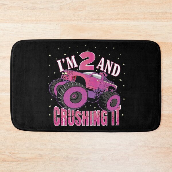 Item preview, I'm 2 And Crushing It 2nd Birthday Girls Monster Truck Party product designed and sold by Grabitees.