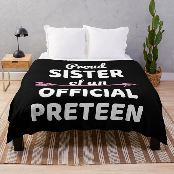 Item preview, Proud Sister Of An Official Preteen 12th Birthday Party print designed and sold by Grabitees.
