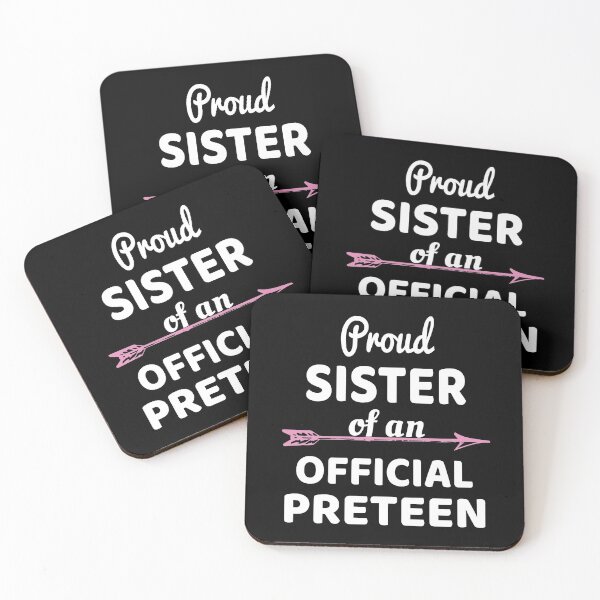 Item preview, Proud Sister Of An Official Preteen 12th Birthday Party print designed and sold by Grabitees.