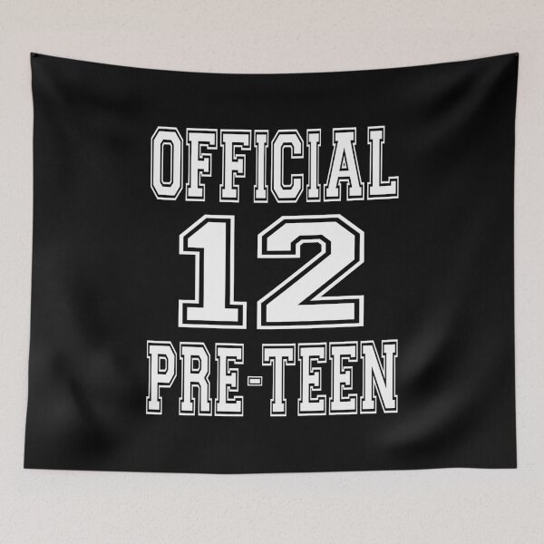 Item preview, Official 12 Preteen 12th Birthday Gift for Boys And Girls design designed and sold by Grabitees.