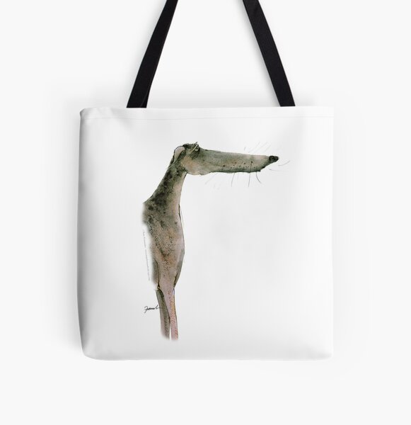 a Greyhound dog All Over Print Tote Bag