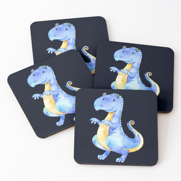 Item preview, Blue Watercolor Dinosaur designed and sold by madtoyman.
