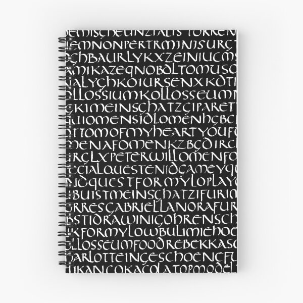 Item preview, roman unzialis black designed and sold by Rebekka  Schönefuß.