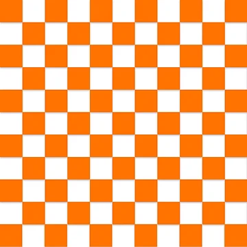 Artwork thumbnail, orange checked pattern by ImagineKaye