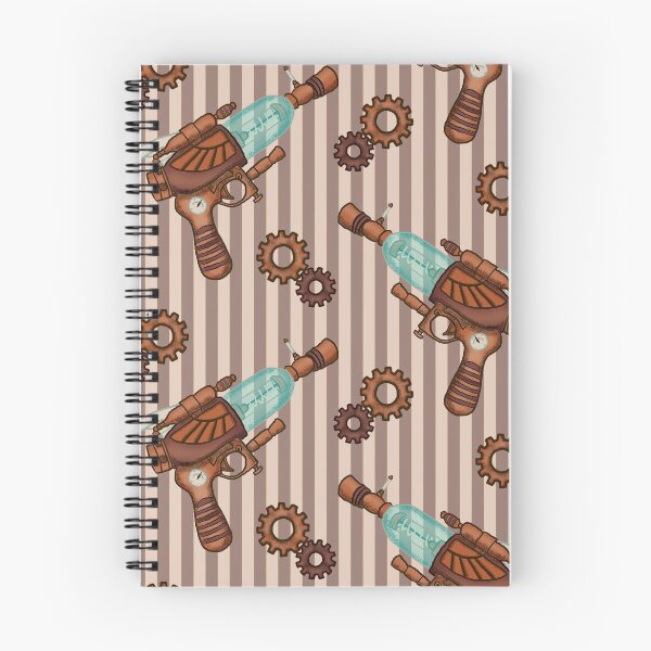 Item preview, Cogs and Rayguns with Stripes Repeated Pattern designed and sold by paracosmix.