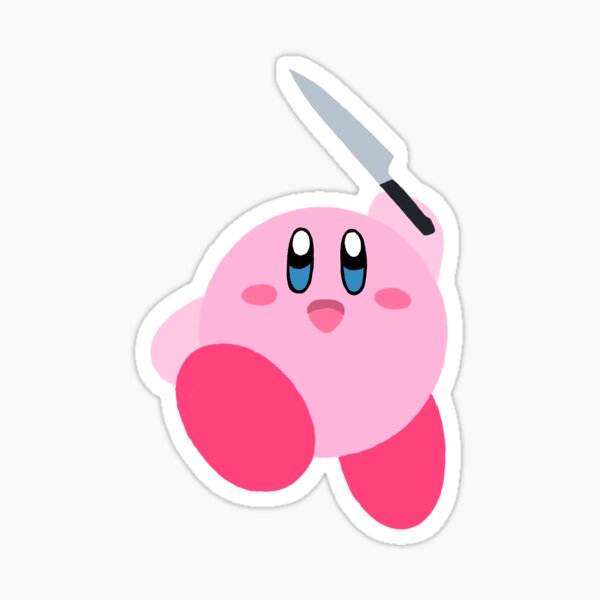 Knife Kirby Stickers | Redbubble