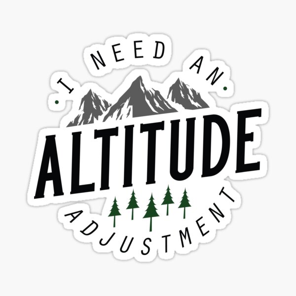 Altitude Adjustment Sticker