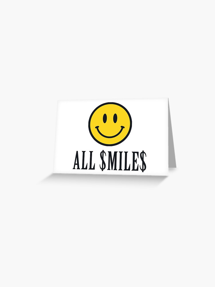 ASAP ROCKY ALL SMILES $MILES BANDANA Greeting Card for Sale by hypewearco