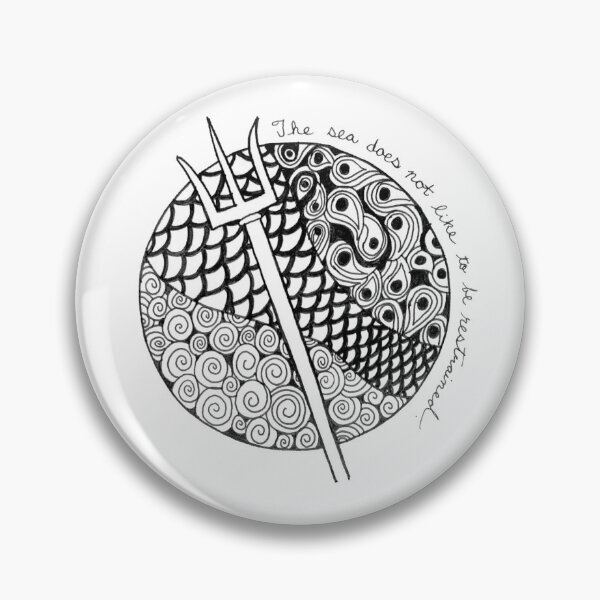 Item preview, Zentangle Sea Trident designed and sold by Zen's Doodles.