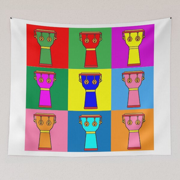 Item preview, Pop Art Djembé  designed and sold by tocarpercusion.