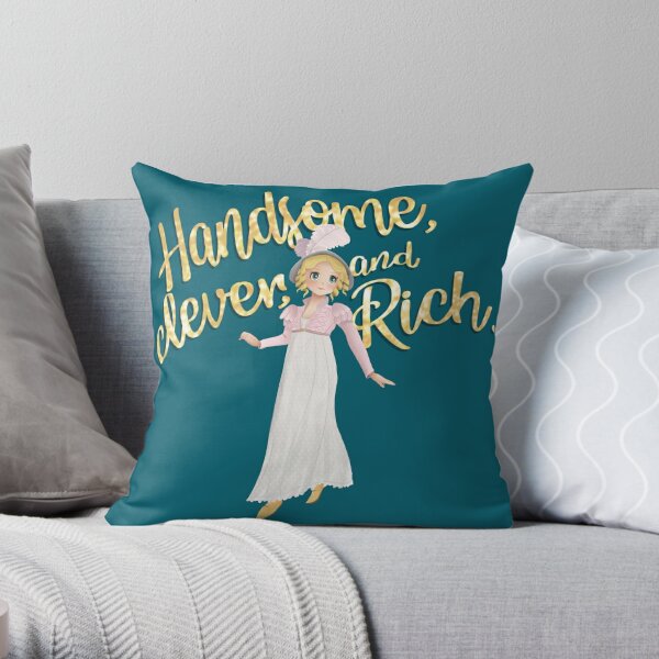 Handsome Clever Rich Emma Throw Pillow
