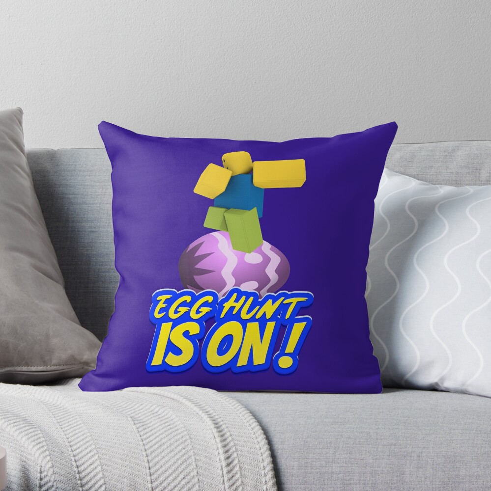 Roblox Easter Egg Hunt Is On Dabbing Dancing Dab Noob Gamer Boy Gamer Girl Gift Idea Throw Pillow By Smoothnoob Redbubble - gift hunt roblox