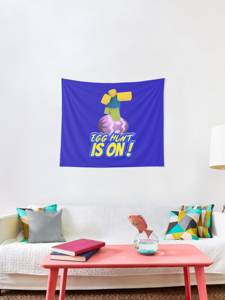 Roblox Easter Egg Hunt Is On Dabbing Dancing Dab Noob Gamer Boy Gamer Girl Gift Idea Tapestry By Smoothnoob Redbubble - roblox egg hunt how to walk on walls