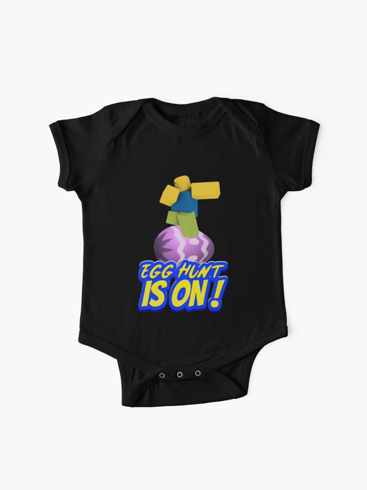 Roblox Easter Egg Hunt Is On Dabbing Dancing Dab Noob Gamer Boy Gamer Girl Gift Idea Baby One Piece By Smoothnoob Redbubble - one strap girl shirt roblox
