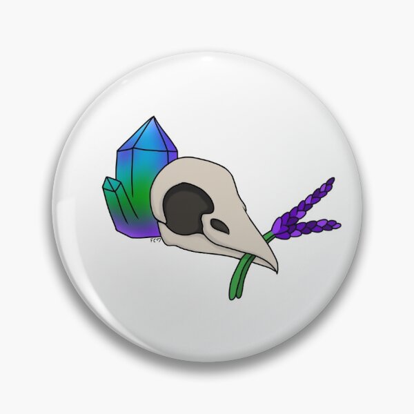 Artikelvorschau, Lavendel Vogel Schädel entworfen und verkauft von FoxCreations.