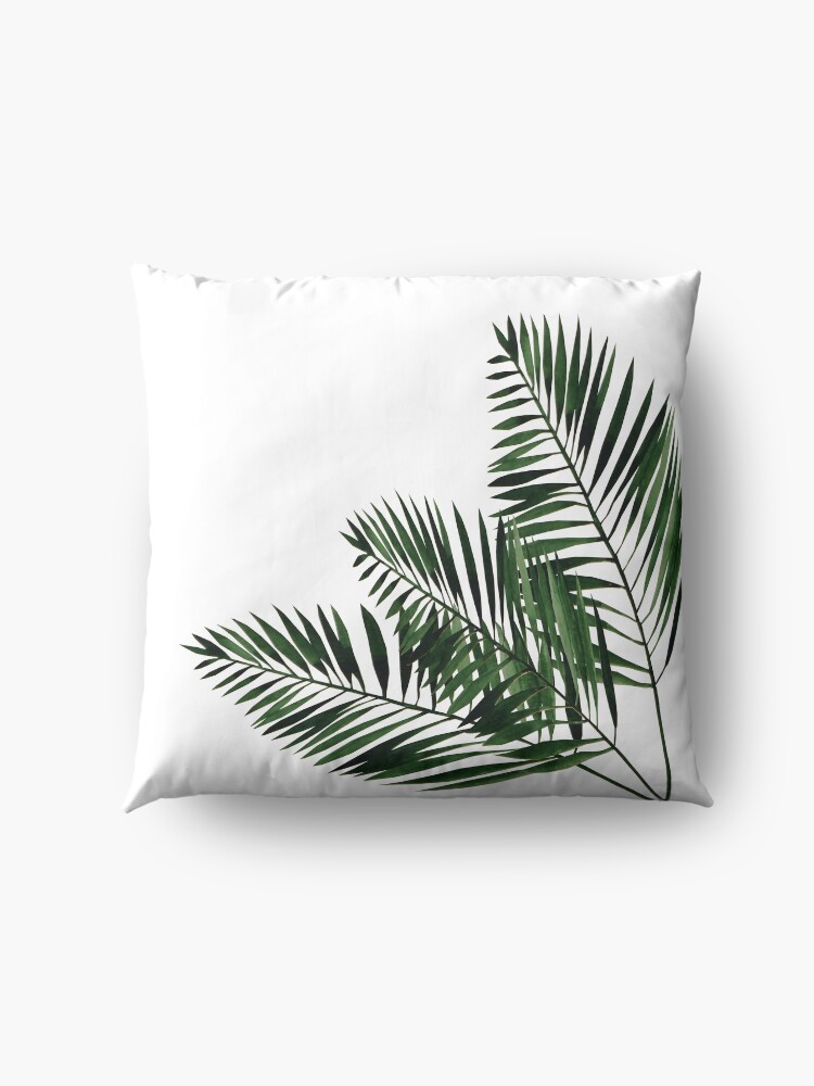 Alternate view of Tropical Exotic Palm Leaves on #Redbubble Floor Pillow