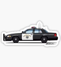 California Highway Patrol Ford Crown Victoria Police Interceptor Sticker