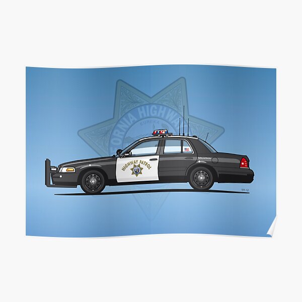 California Highway Patrol Ford Crown Victoria Police Interceptor Poster