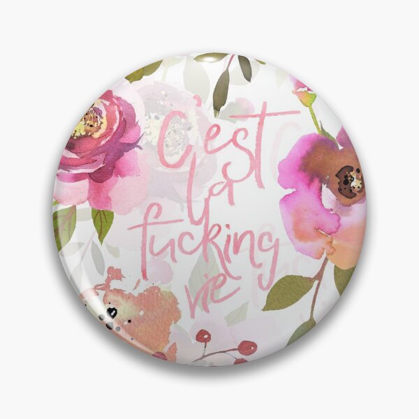 Item preview, Cest la fucking vie pink floral  designed and sold by UtArt.