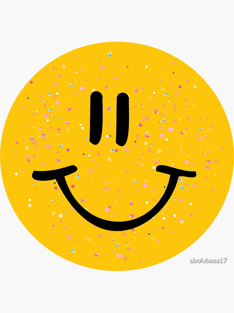 Smiley Face Sticker for Sale by sbolubasz17
