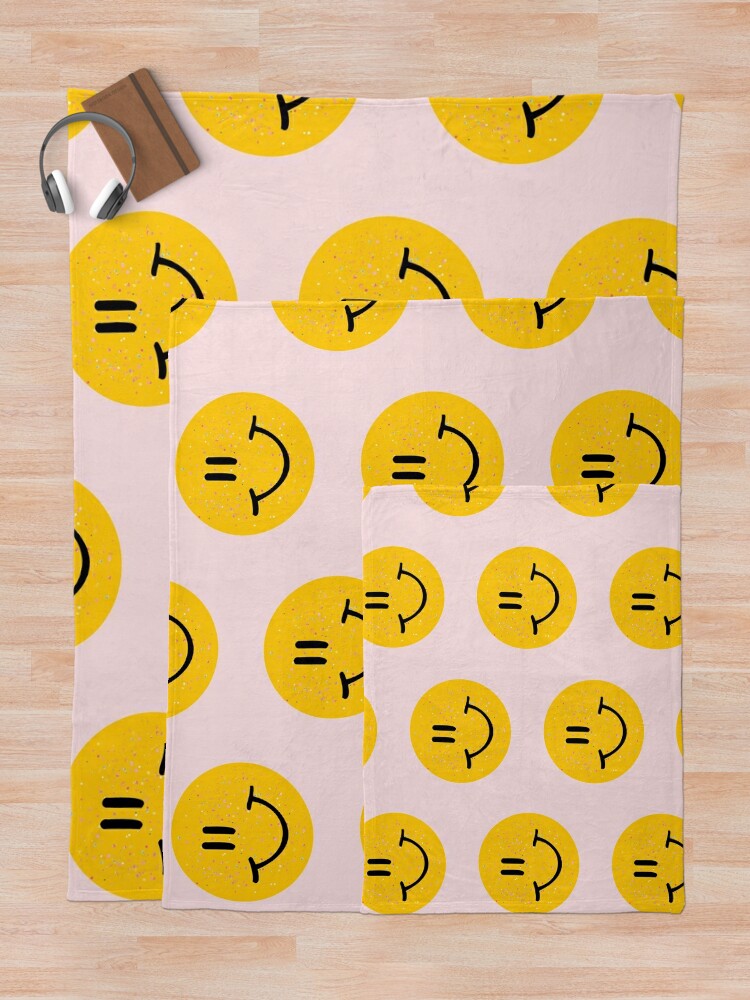 Smiley Face Throw Blanket for Sale by sbolubasz17