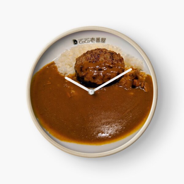 Coco Ichibanya Curry House Hamburg Curry Clock By Sariden Redbubble
