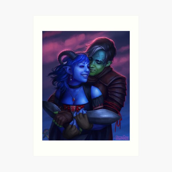 Tusktooth and Little Sapphire Art Print