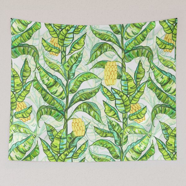 Item preview, Exuberantes árboles de plátano gouache designed and sold by TigaTiga.