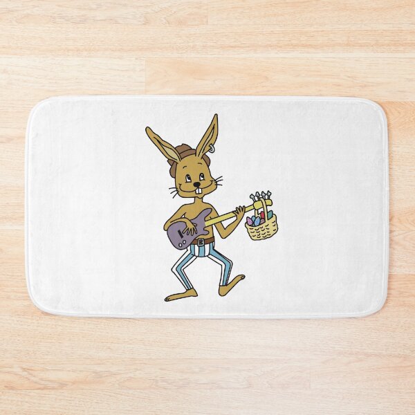 Item preview, bass playing easter bunny designed and sold by vanderValk-art.