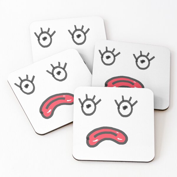 Item preview, Sad pink lips face designed and sold by tetibright.