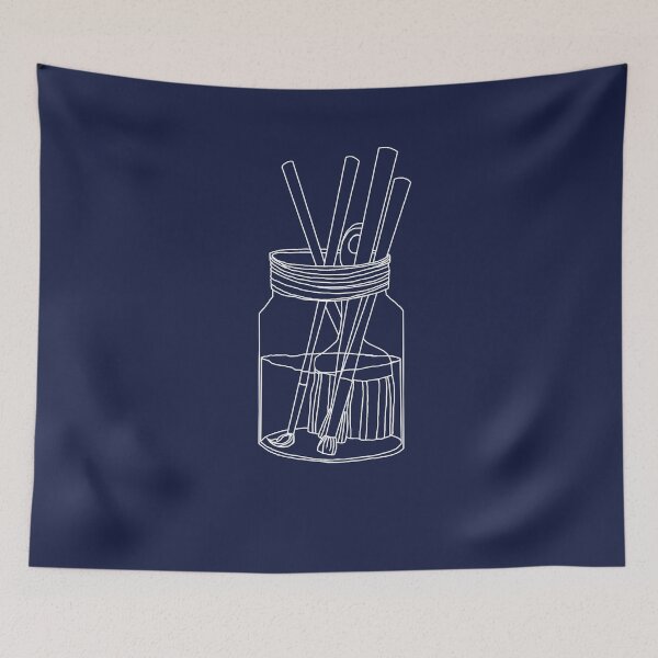 Item preview, Glass of Water With Paint Brushes - Art Supplies designed and sold by HighFives555.