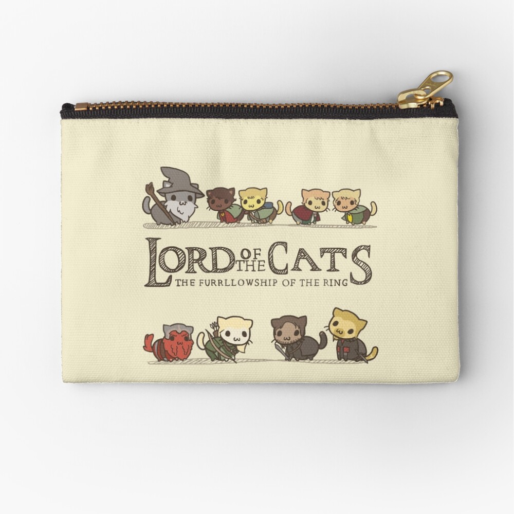 The Furrlowship of the Ring Zipper Pouch