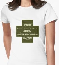 I Will Not Carry a Gun Women's Fitted T-Shirt