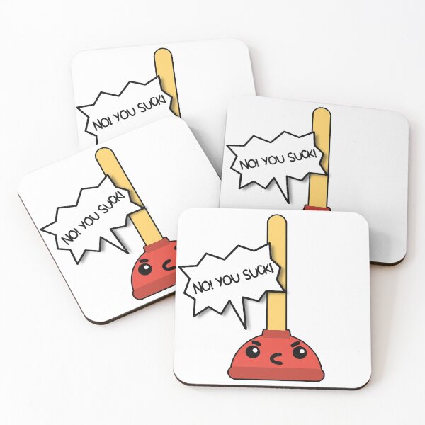 Item preview, Émbolo de baño enojado "¡NO! ¡Eres un asco!" designed and sold by dennieb.