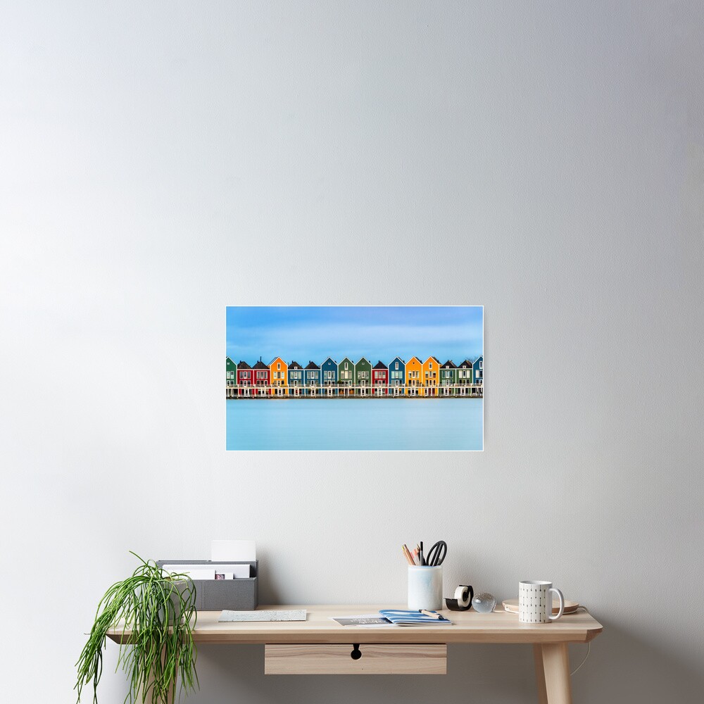 Colorful Dutch Houses Poster